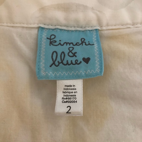 Kimchy & Blue Yellow & White Ruffle Skirt Sz 2 - Picture 5 of 6